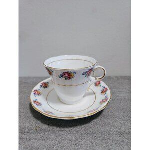 Vintage Colclough Tea Cup Rose Boarder Gold Gilt Shabby Chic Decor